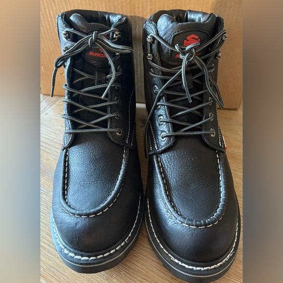 Sureway All Leather Men's Heavy Duty Work Boots Black Size 12 NWOT - Picture 4 of 15